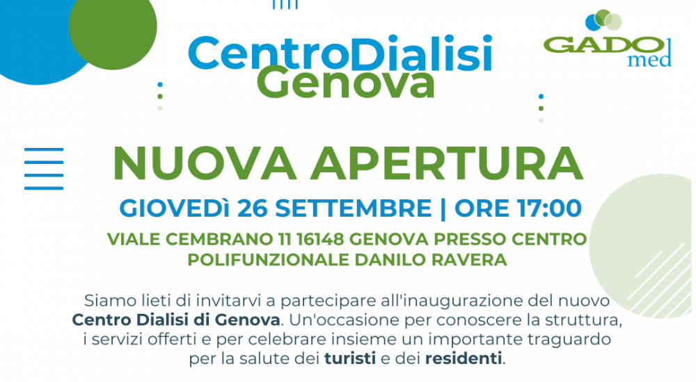 Inaugurazione Centro Dialisi Genova